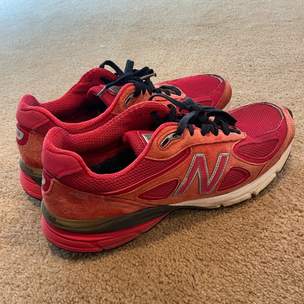 Red New Balance 990